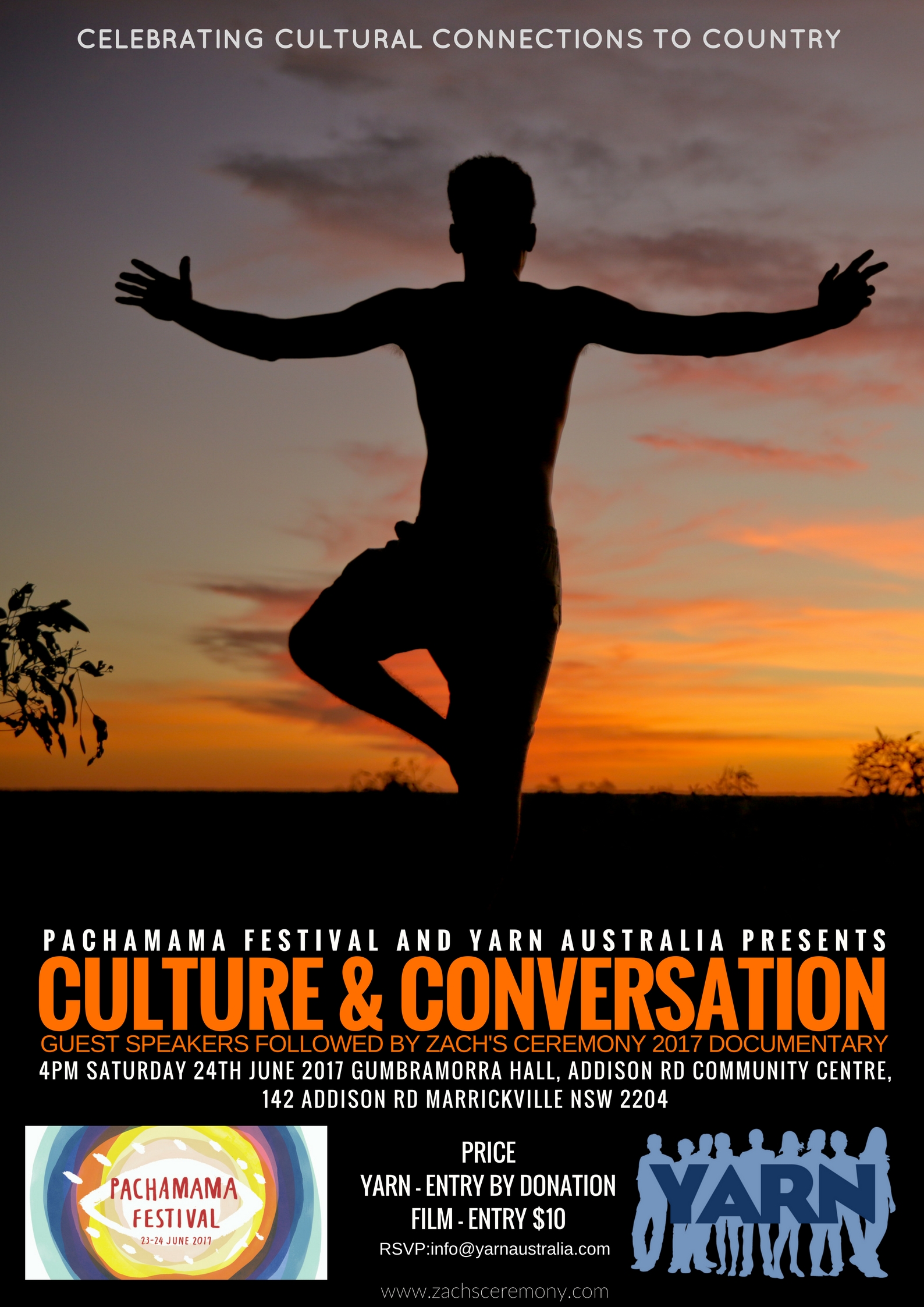 2017 JUNE 24TH YARN Australia Partners with Pachamama Festival to host Culture & Conversation and Yarning Circle