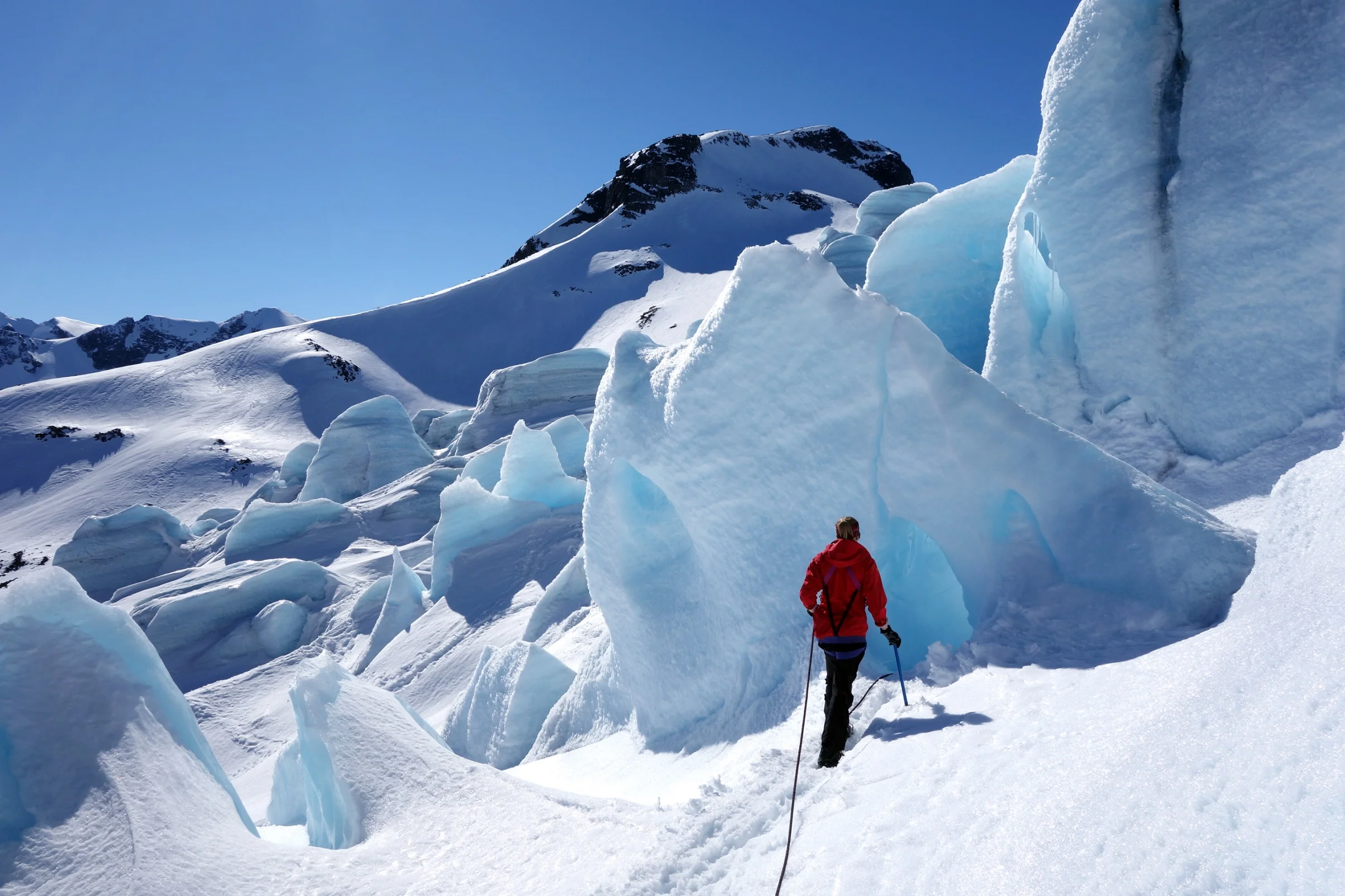 Denne delen av Svellnosbreen kan med rette kallast Eventyrisen.