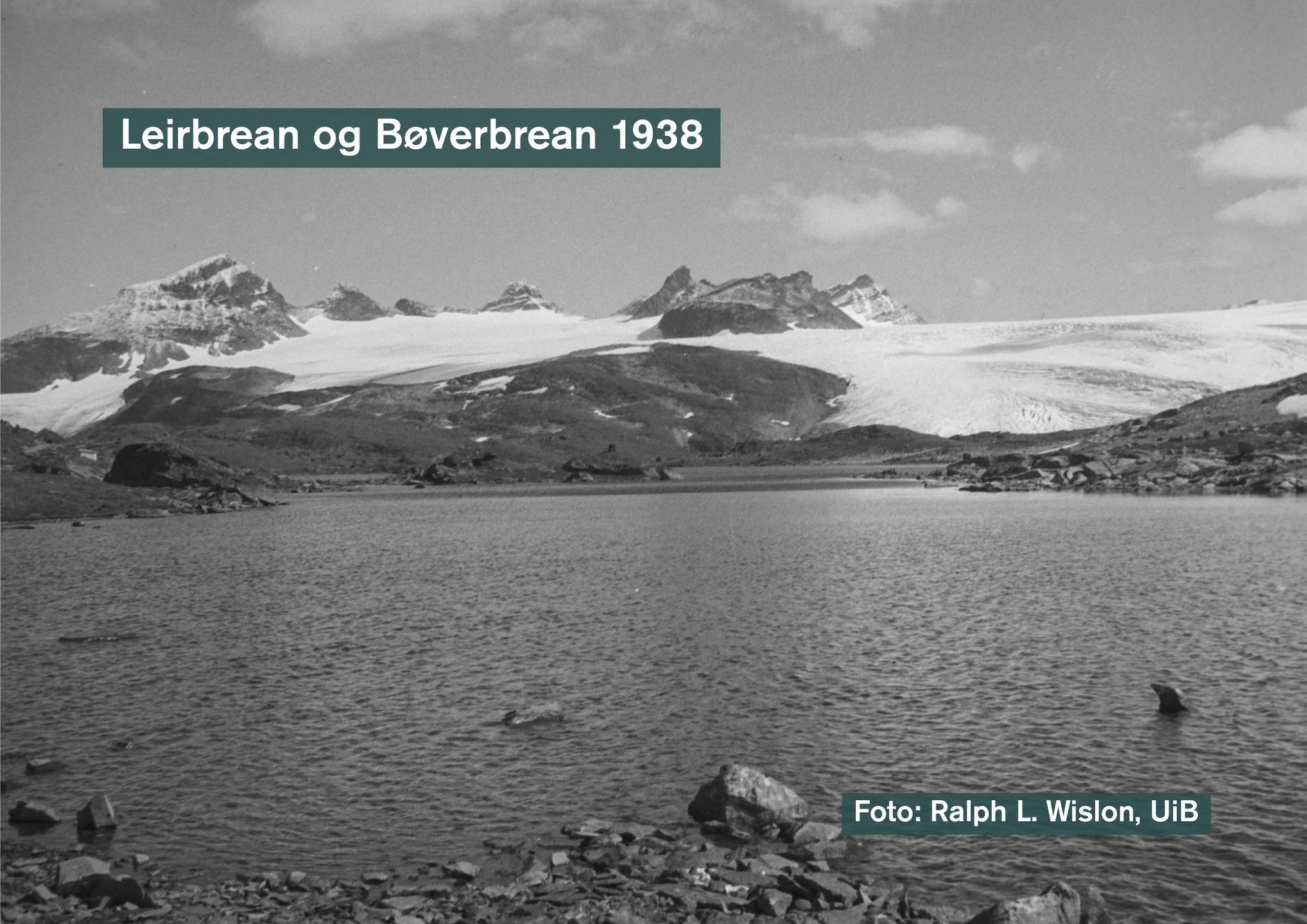 Leirbrean og B&oslash;verbrean 1938 og 2024 🏔️

Laurdag 21. mars er det verdsdagen for isbrear (FN). I den anledning ynskjer vi kvar dag framover mot 21. mars &aring; dele bilete av brear i Jotunheimen 📸

Neste isbre ut er Leirbrean og B&oslash;ver