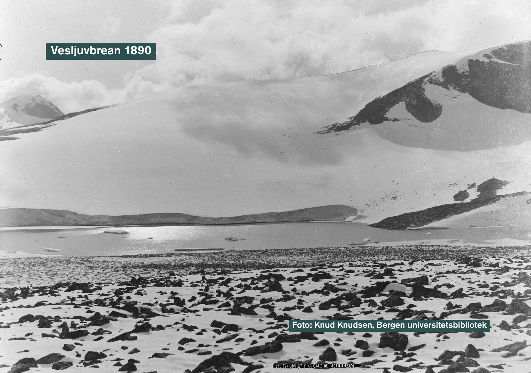 Vesljuvbrean 1890 og 2024 🏔️

Laurdag 21. mars er det verdsdagen for isbrear (FN). I den anledning ynskjer vi kvar dag framover mot 21. mars &aring; dele bilete av brear i Jotunheimen 📸 Neste isbre ut er Vesljuvbrean. 

Foto: 1890, Knud Knudsen, Be