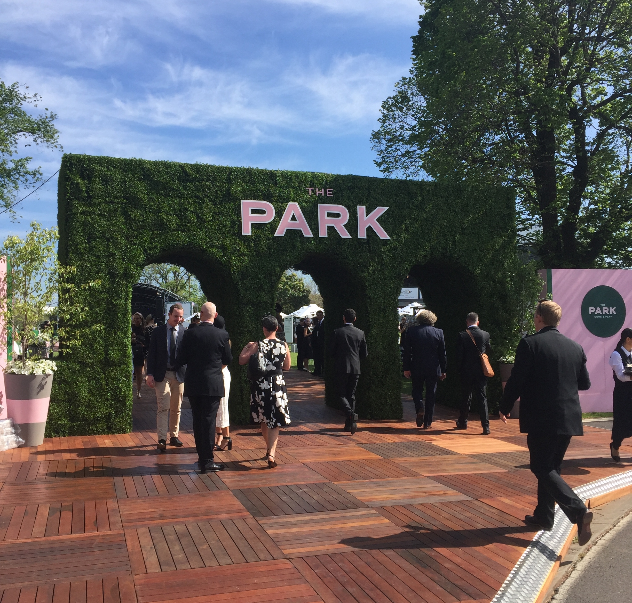 The new and improved 'The Park' where we hung out for the Spring Carnival