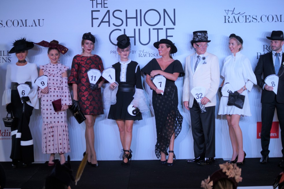 Kash (second from the right) Overall Winner of The Fashion Chute image: Melissa Barnes of Racewear Carousel