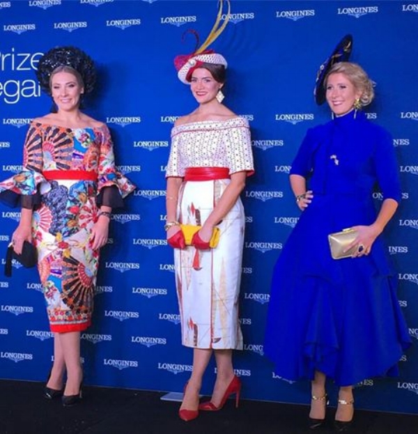 Longines Prize of Elegance Top 3 Middle - Oliviva Moor (winner) Right - Dimity Vanderpot image: On Track On Trend