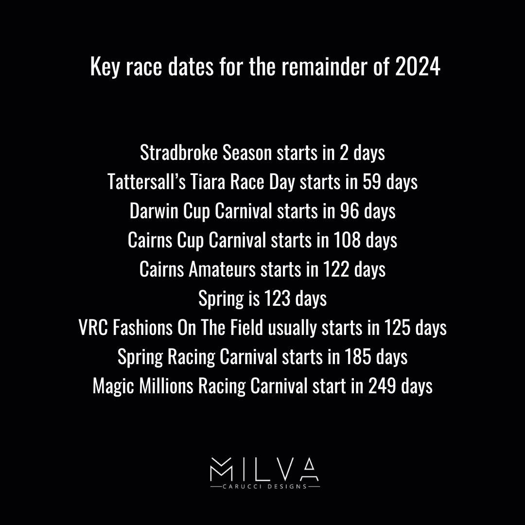 With the winter season approaching, this is also a timely reminder that we are almost at the halfway point of the year. Glimpses of those key dates in the racing calendar and perhaps those &lsquo;distant&rsquo; special events or occasions are now app