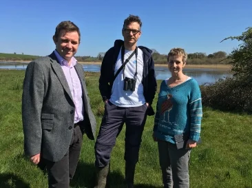 With Conor Macauley, BBC N Ireland regional news and Brad Robson from RSPB