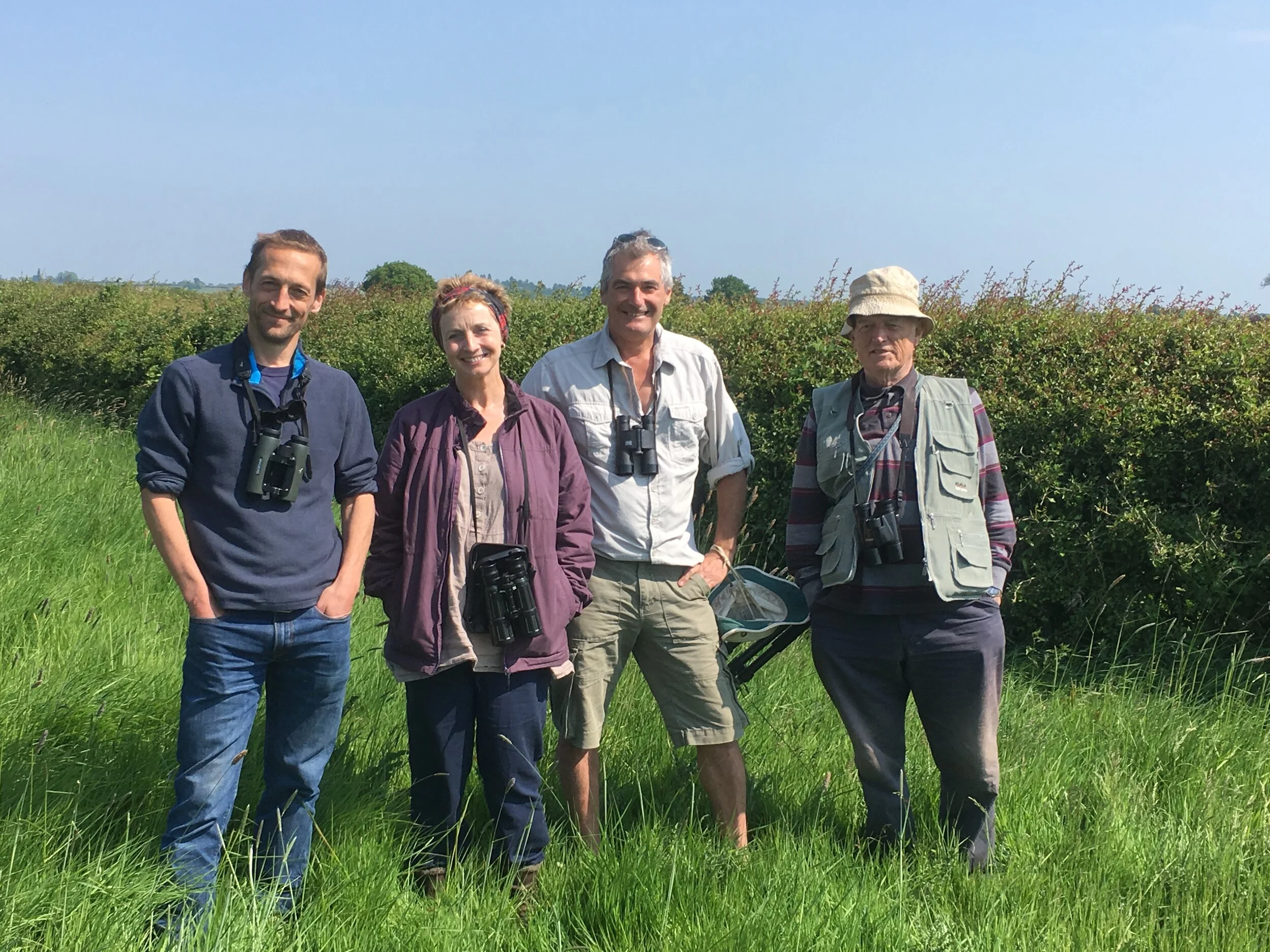 Curlew Forum, which came out of the conference - Geoff Hilton, Mary Colwell, Phil Sheldrake, Mike Smart. Connecting, supporting and inspiring curlew conservation in lowland UK.