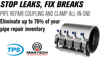 Versa-Max is an all-in-one product that does the job of a pipe coupling and a pipe repair clamp.