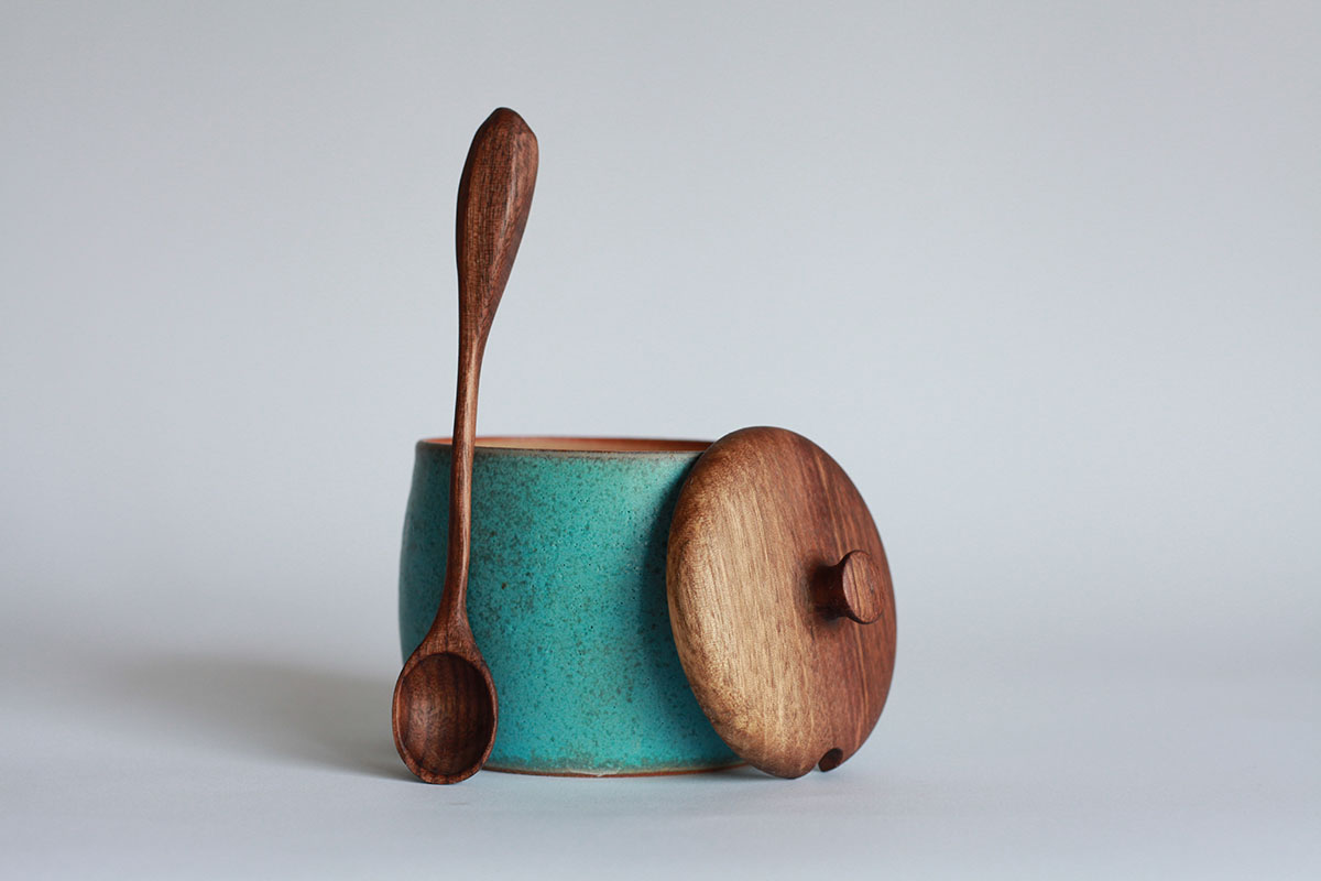 Turquoise Salt Sellar