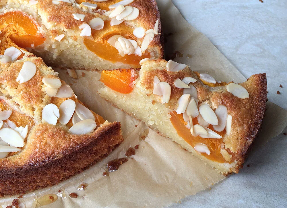 Apricot, Lemon Almond cake