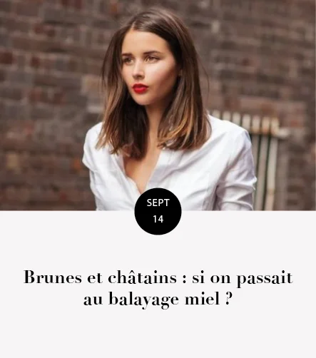 balayage miel