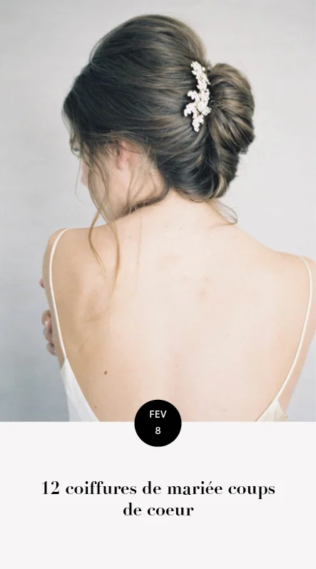 coiffures mariée coups de coeur