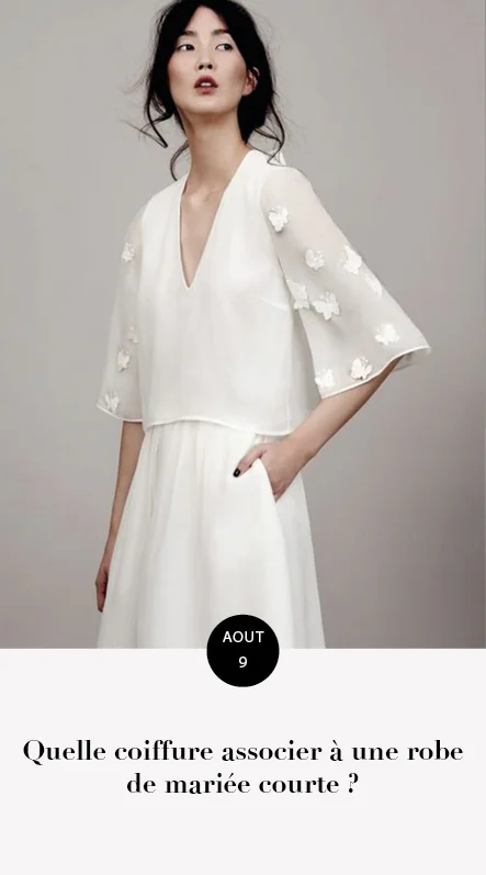 coiffure pour robe courte