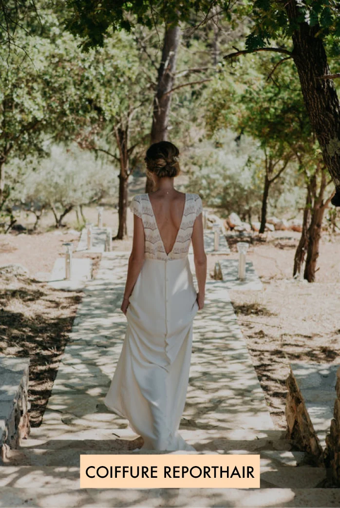 12 coiffures de mariée pour une robe dos nu — Chosen