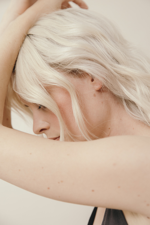 blond polaire mèche