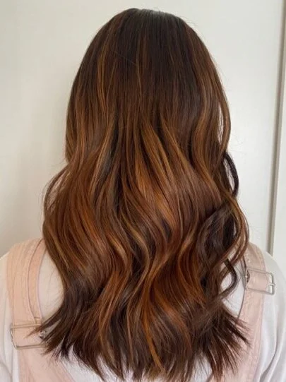 balayage sur cheveux colorés
