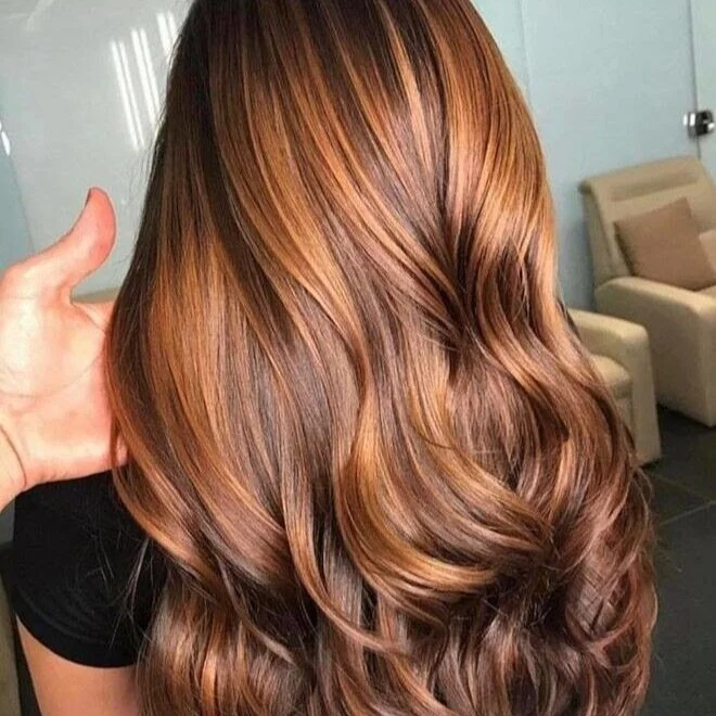 balayage cuivre