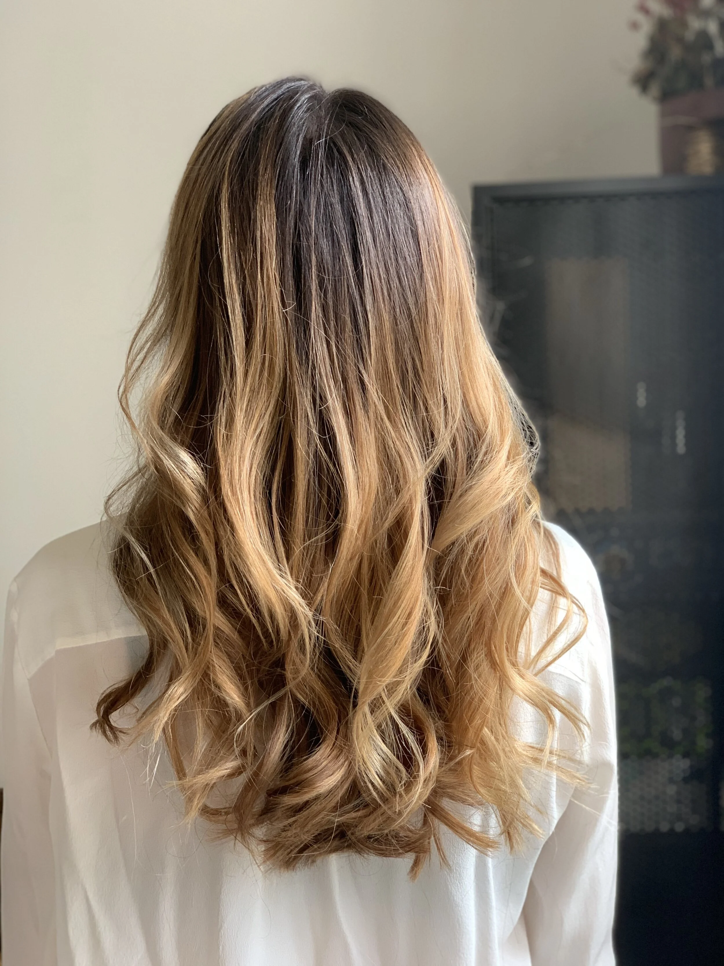 balayage cheveux lisse brun