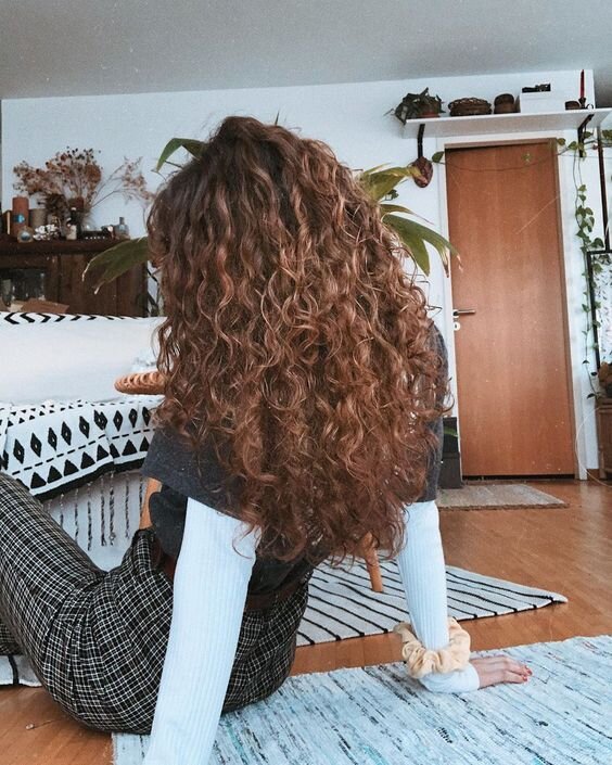 balayage cheveux frisés