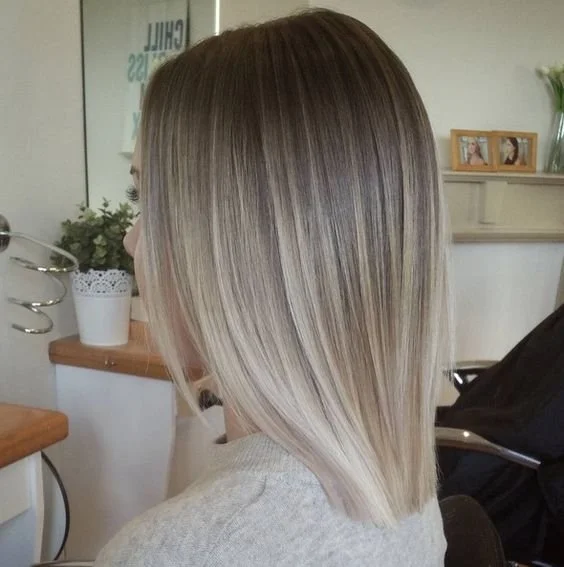 balayage blond cendré