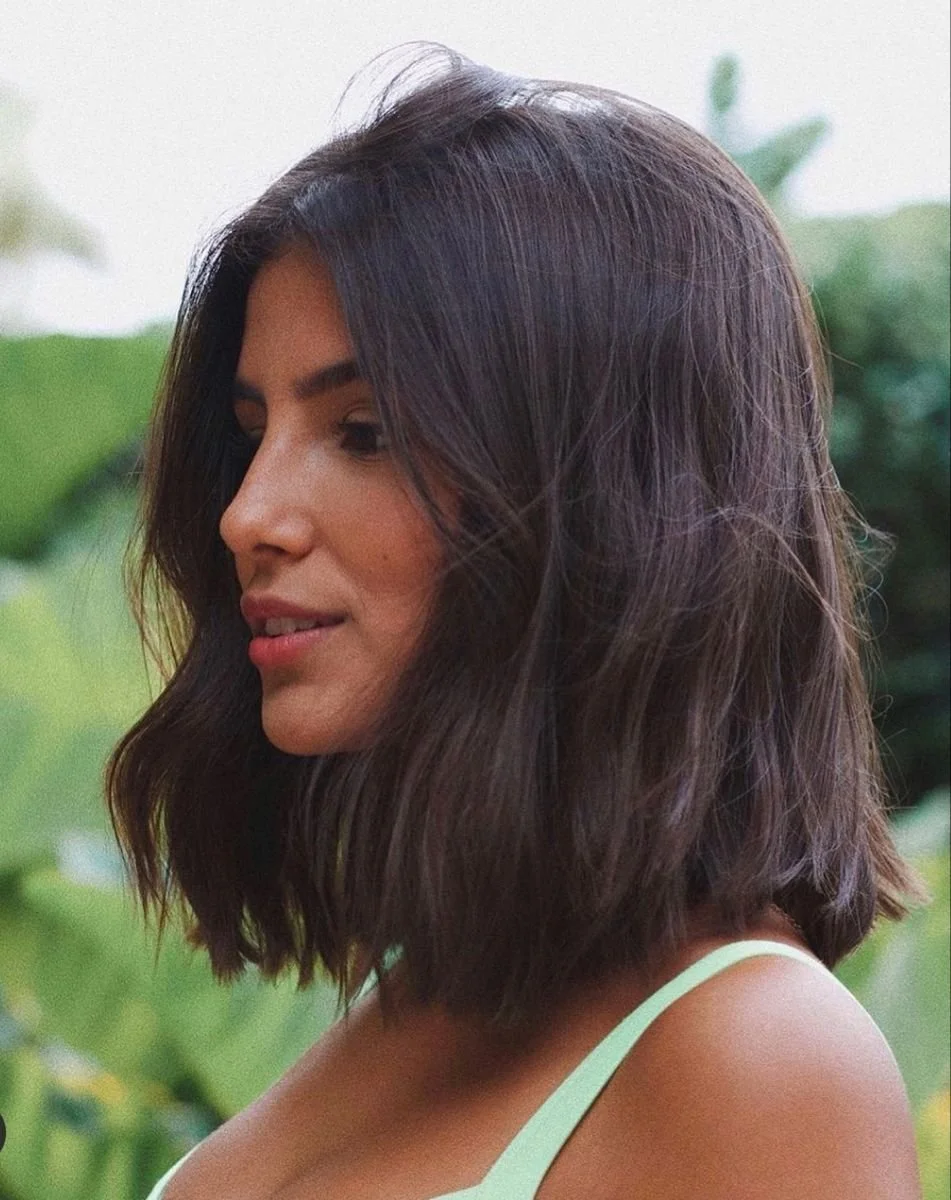 Carre Long Brune Frange Rideau Les 5 coupes de cheveux tendances que l'on verra partout en 2022 — Chosen