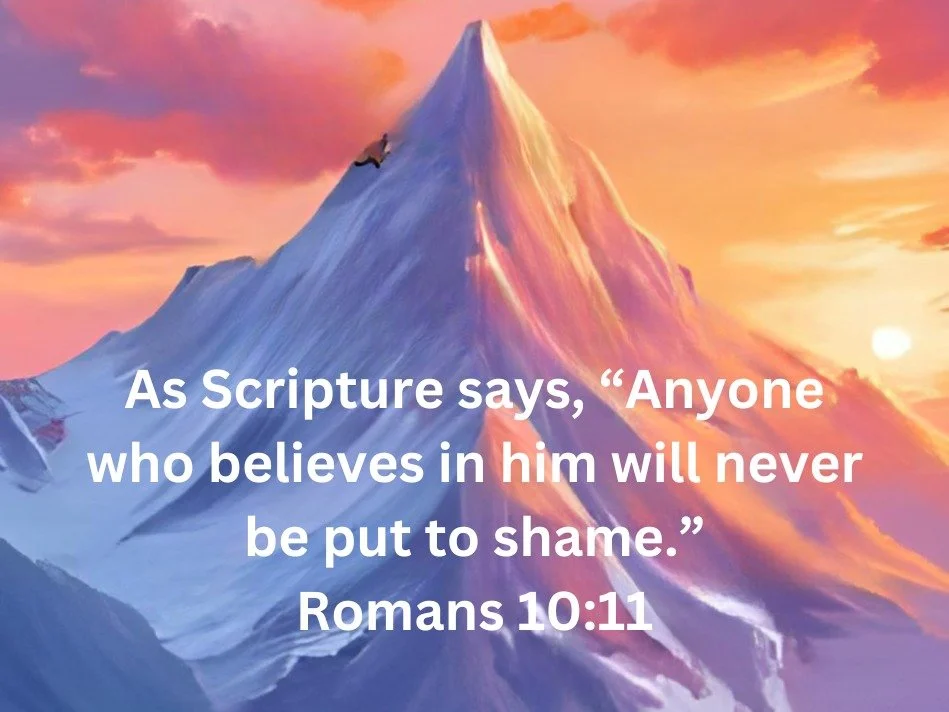 When your faith is in Him, shame has no place to stay. He replaces shame with peace, fear with faith, and doubt with confidence. Hold on to this promise today.

#MoxieMinistries #Biblestudy #Transfigured #Scripture #Romans
