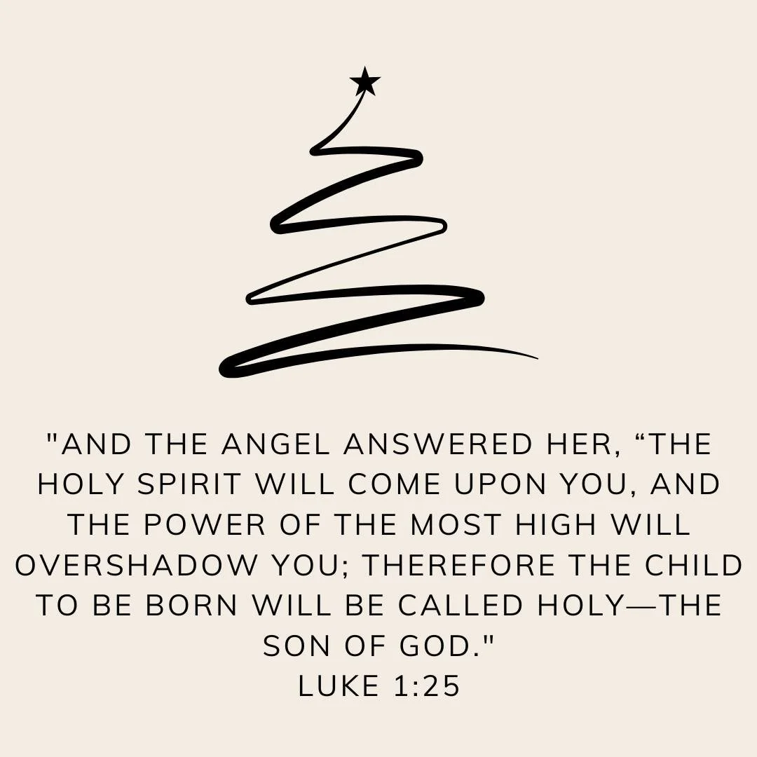 The miracle of Jesus' birth began with God's spirit at work.
And that same Spirit is with us today- guiding, comforting, and strengthening. 🤍