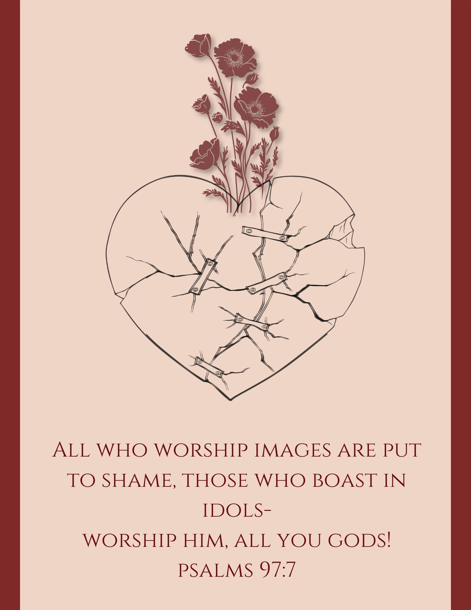 Idols promise much...but leave our hearts empty.

There is only One who truly satisfies, only One worthy of our worship.

#moxieministries #renewedheart #scripture #biblestudy