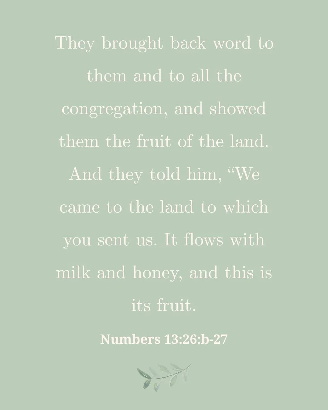 What if the "land" God has given you is more than a place?

Maybe it's your home.
Your work.
Your city.
Your family.
Your ministry.
Your everyday life.

Scripture says the land flowed with milk and honey, but the people still had to step in