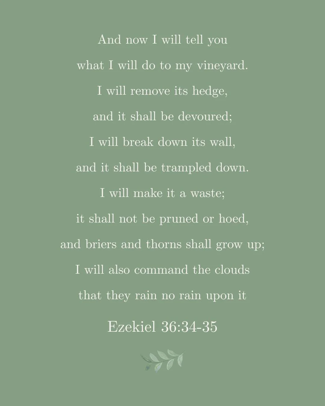 Sometimes we look at a relationship, a family, a city, or even our own hearts and think, "It's too far gone."

But God sees differently.

In Ezekiel 36, God speaks of land that had become desolate and barren. Yet His promise was not destruc