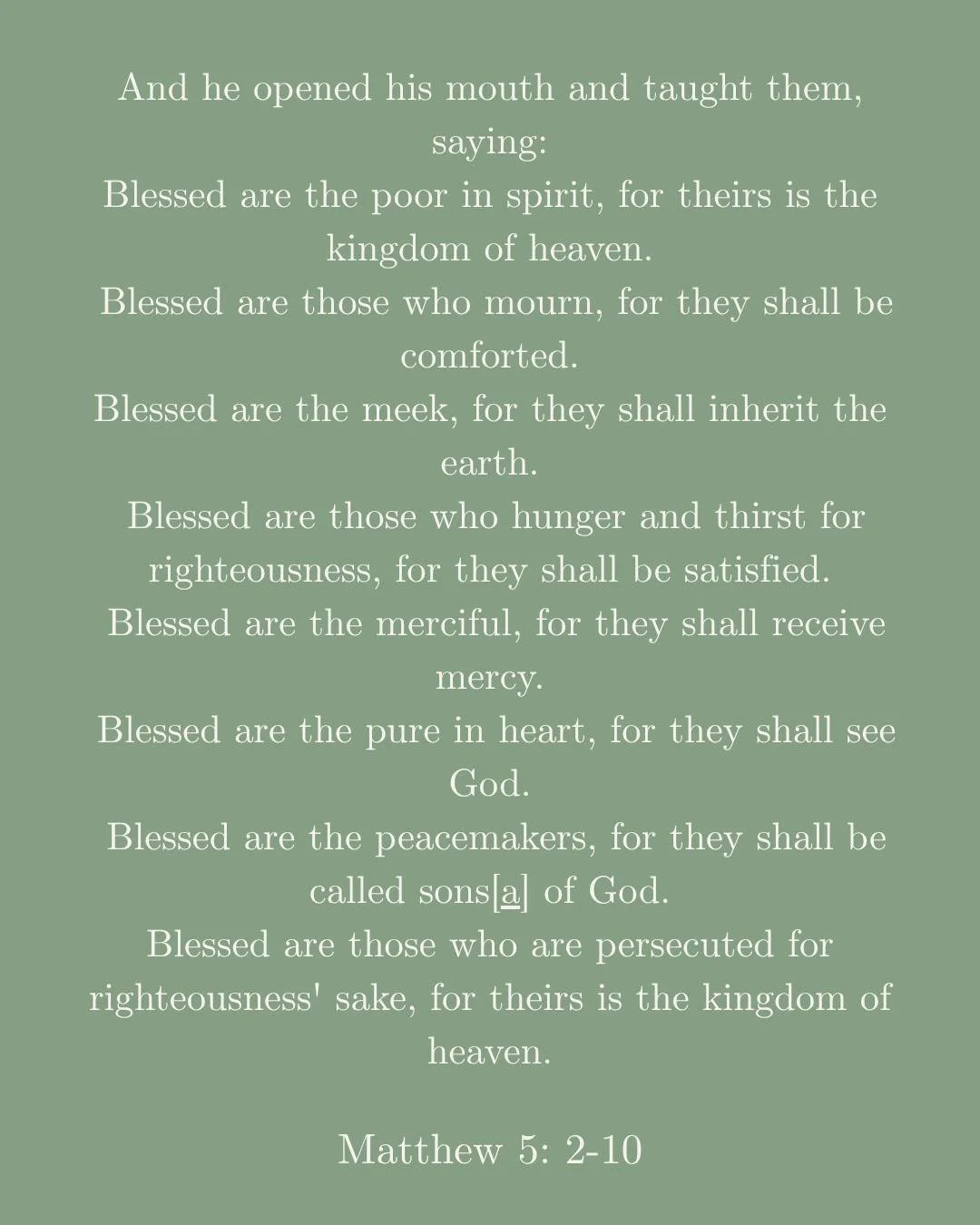Jesus gave us very specific instructions for how to walk out our time on the earth (the land.) 

We are to live humble, gentle, righteous lives, extending mercy to others with pure intentions, and a goal of peace with mankind.  This is what brings th