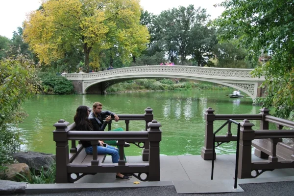 Bow Bridge Landing with Bow Bridge in the Background