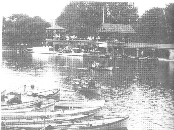 The Grand Boathouse deigned by Calvert Vaux and built in 1872