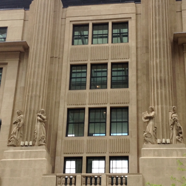 Statues over the 57th Street Entrance