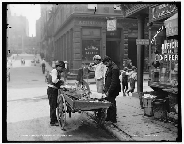 Oyster Cart Photo Courtesy of Detroit Publishing, Library of Congress, Circa 1900