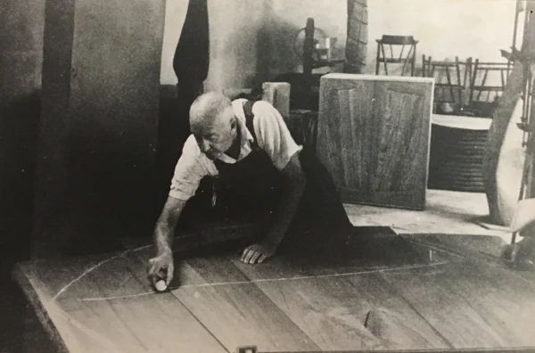 Wharton Esherick at work in his studio