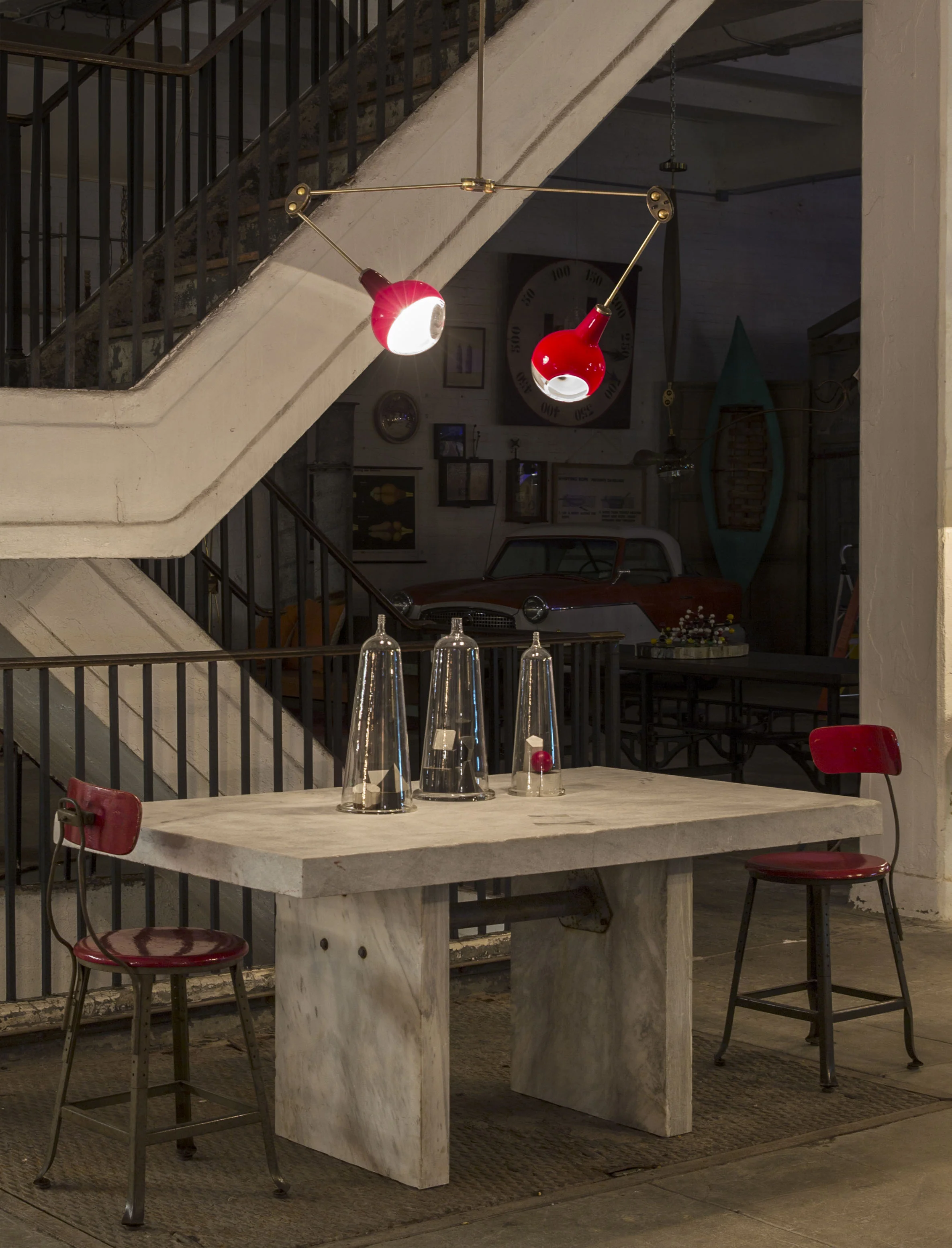 Joseph Pagano Double Mantis Chandelier