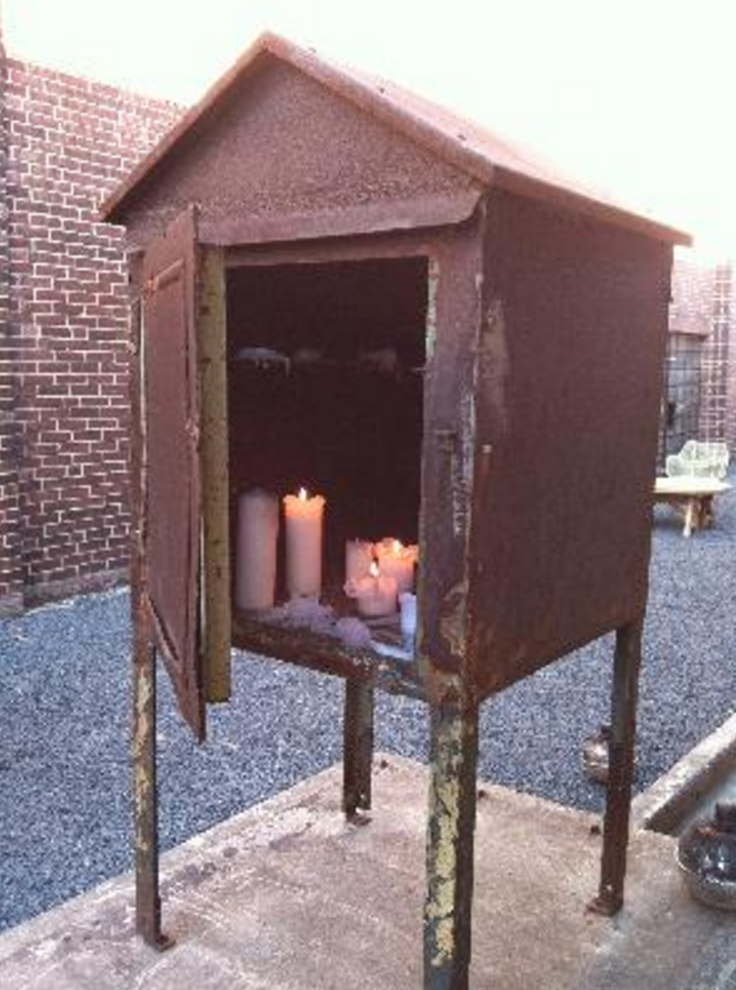 These candles have been burning since the night of October 9th... an American Street miracle.