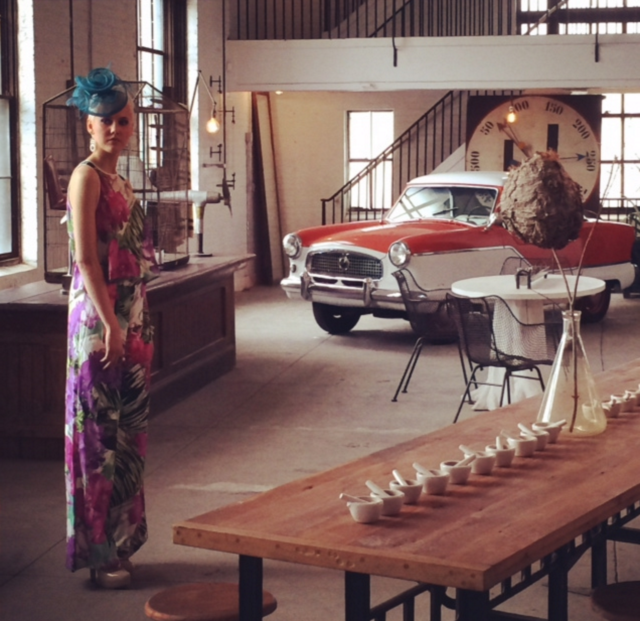 Spring fashion with our Cafeteria Table, Root Base Marble table, and Nash Metropolitan. 