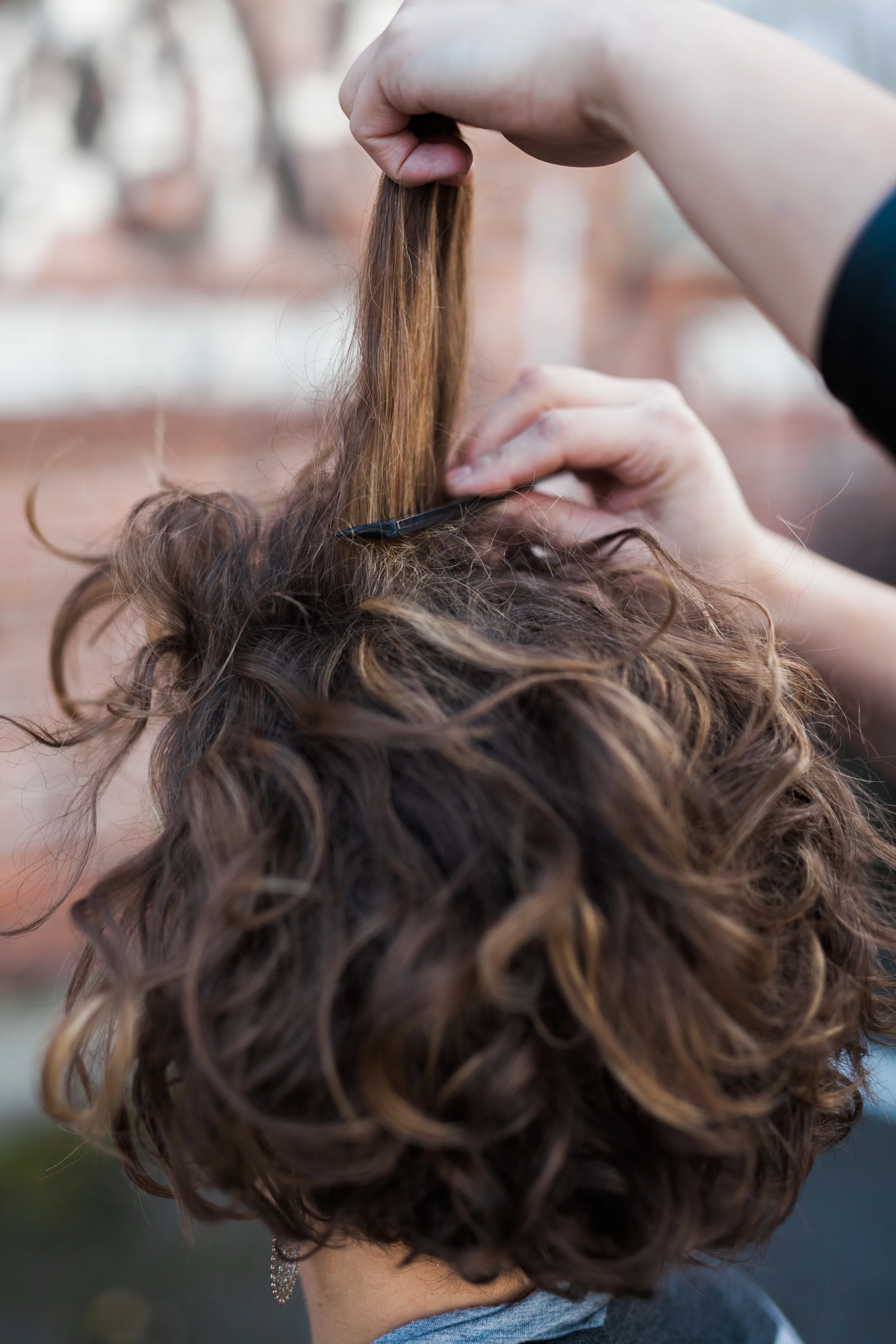 Curly Hair Half Up Tutorial