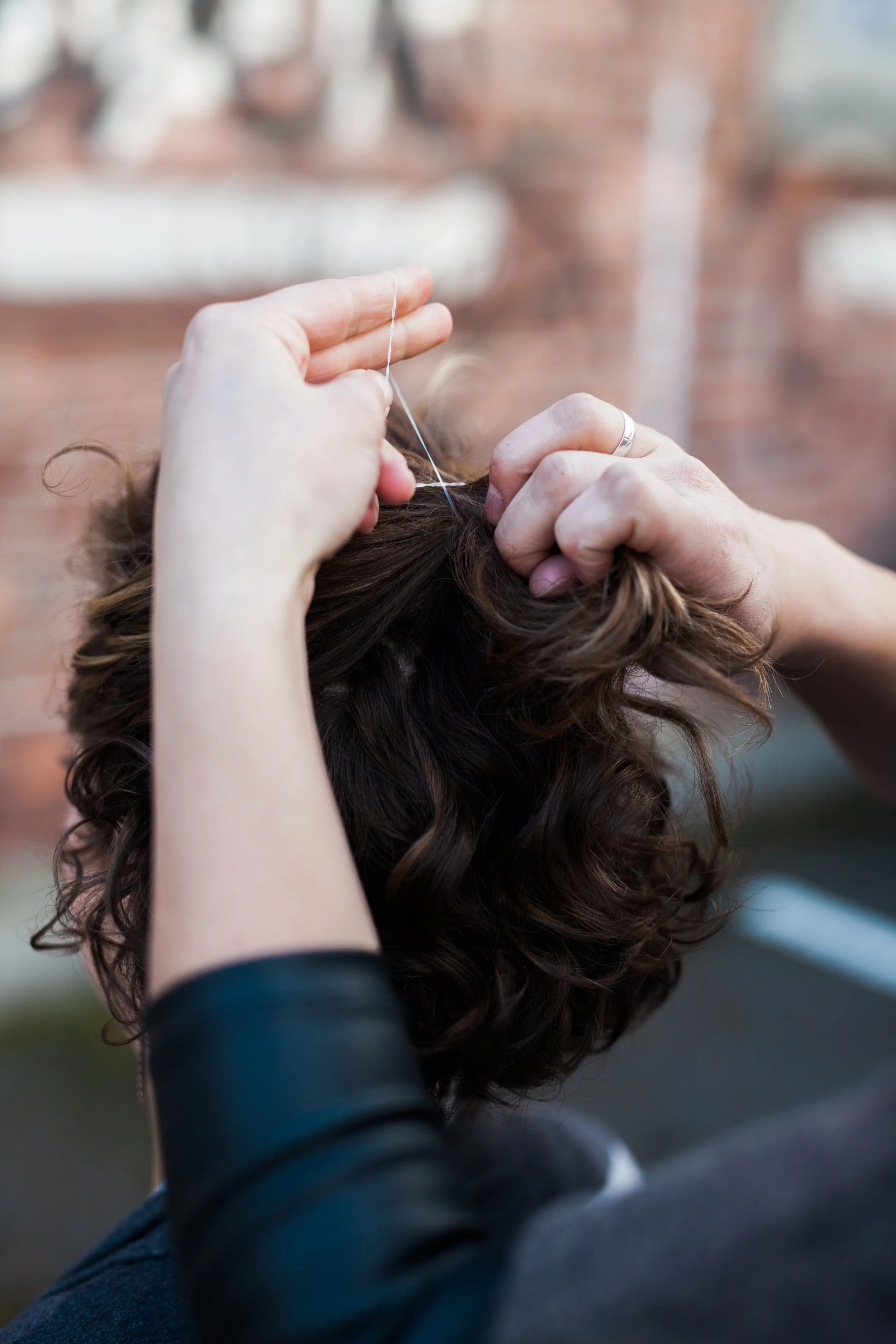 Curly Hair Half Up Tutorial