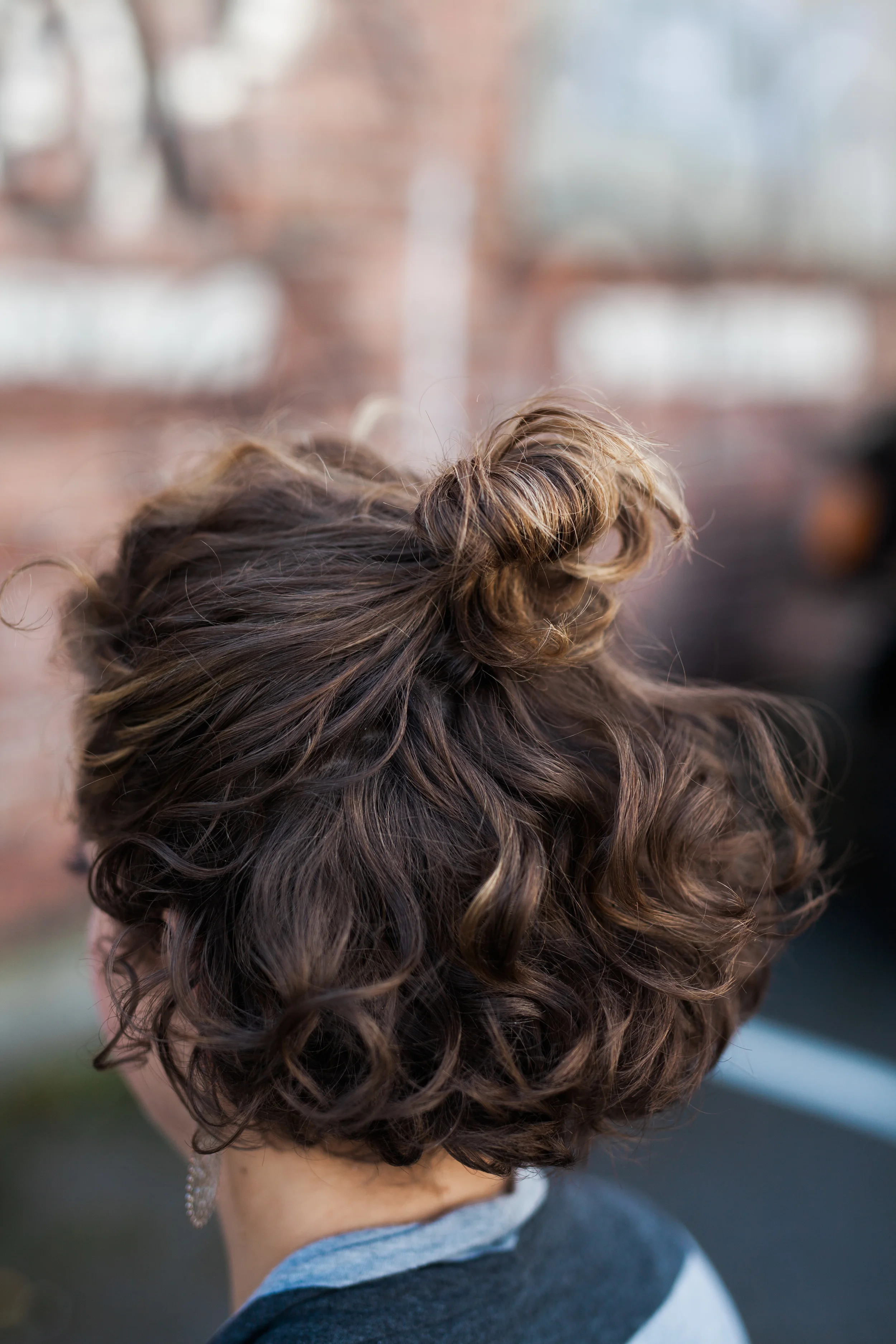 Curly Hair Half Up Tutorial