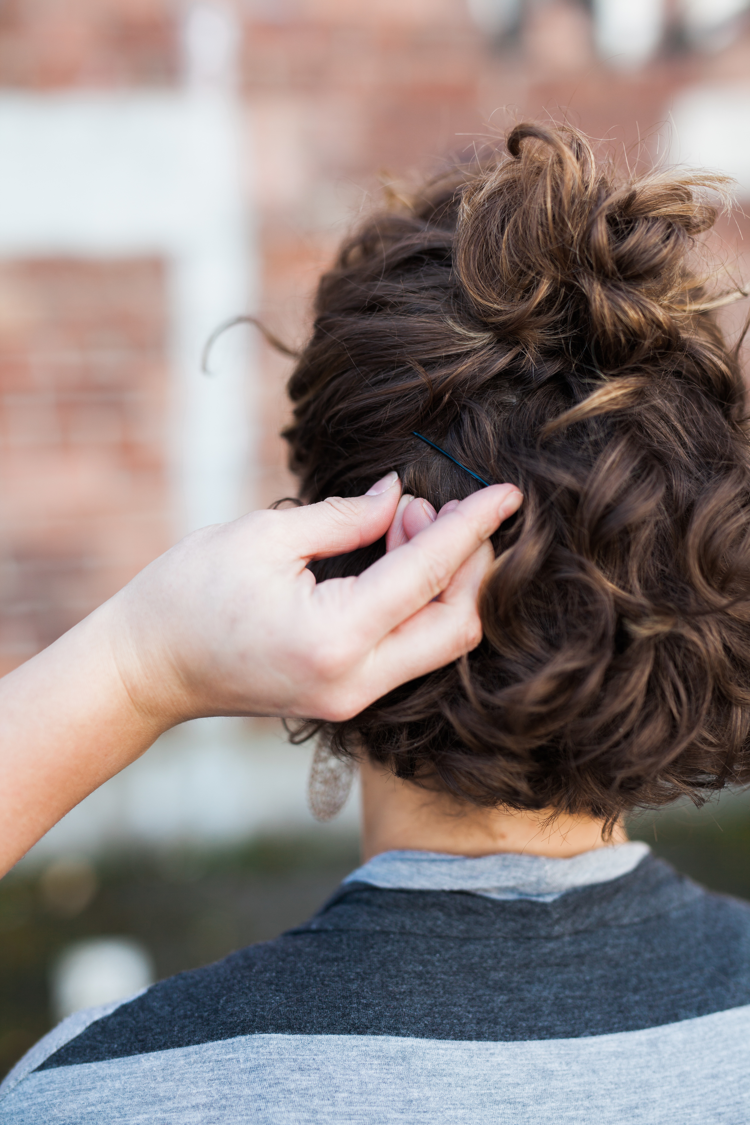 Curly Hair Half Up Tutorial