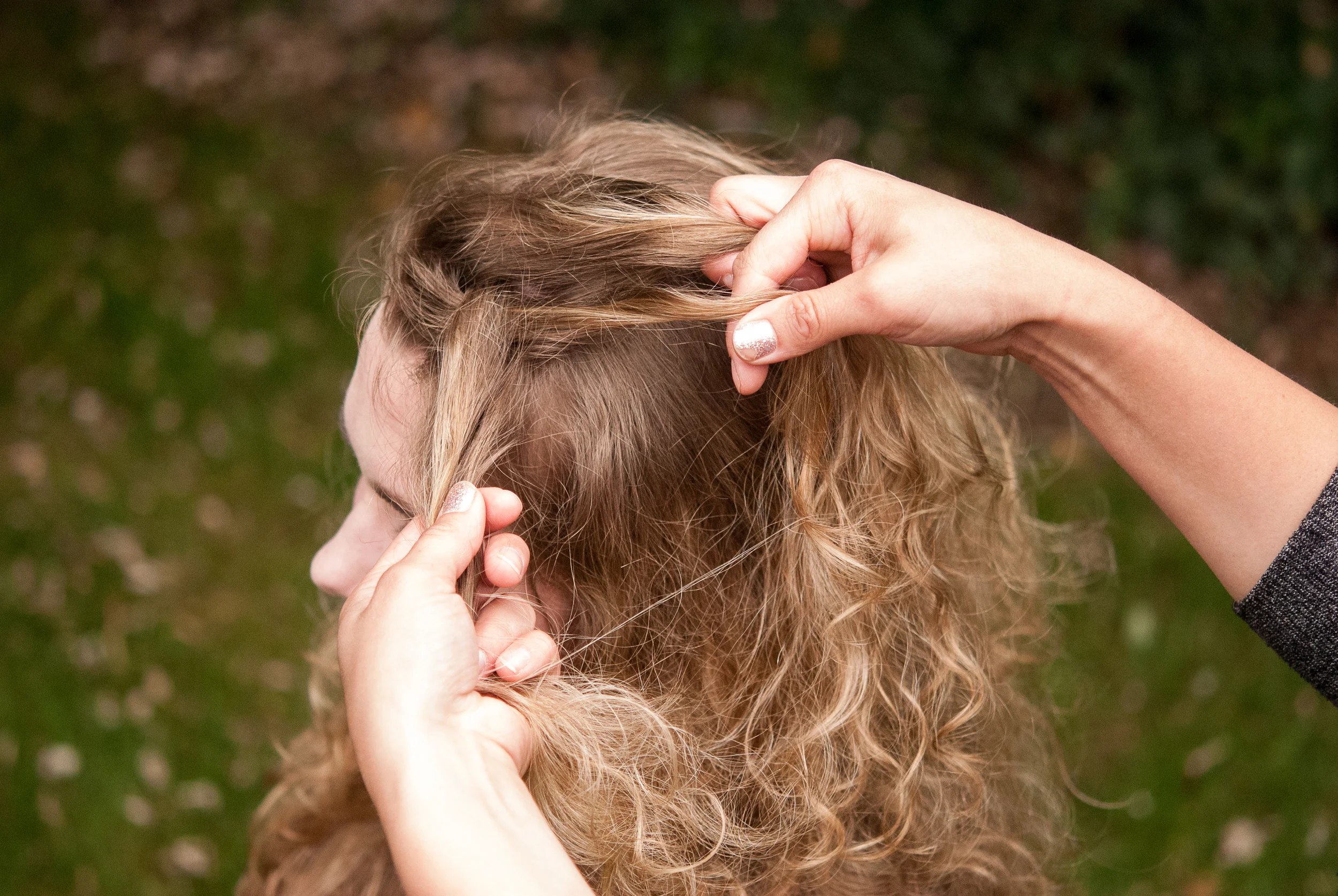 Dutch Braid Messy Bun Hair Tutorial