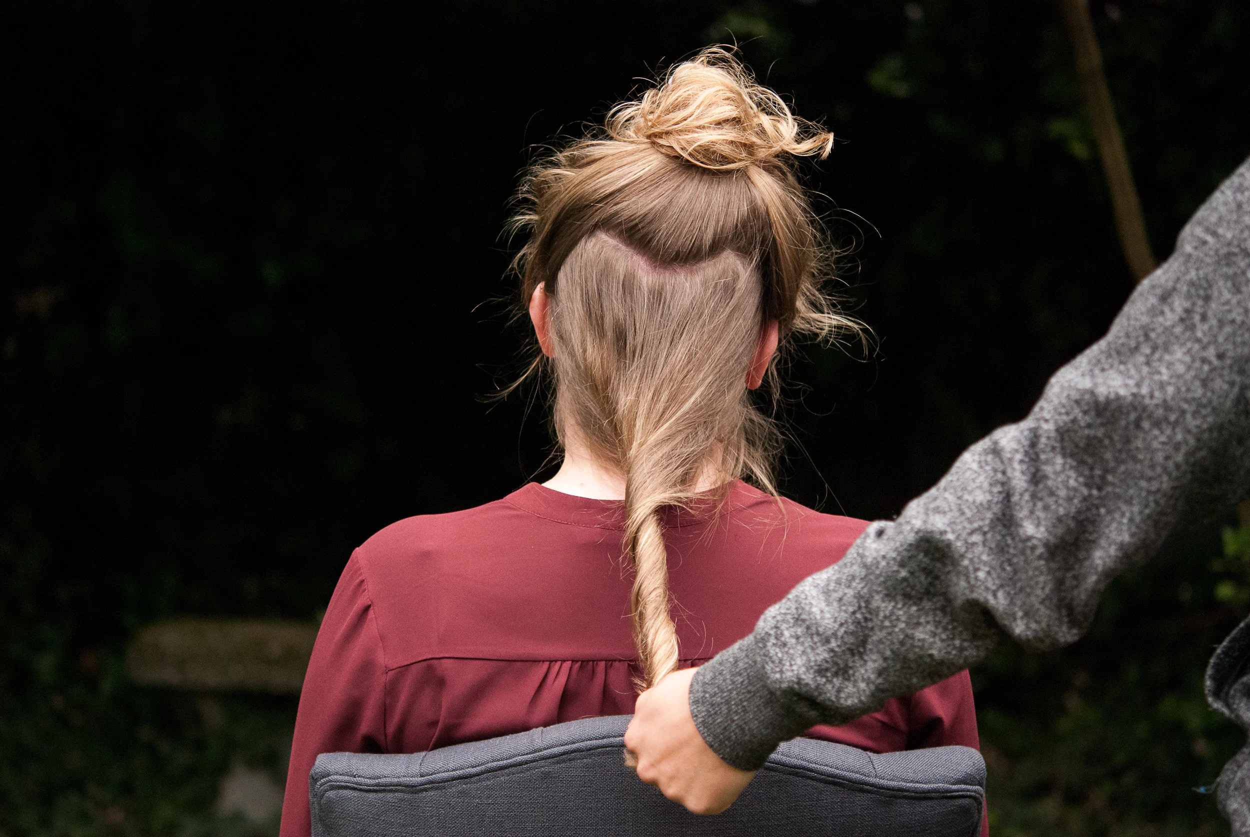 Upside Down Braided Top Knot Hair Tutorial
