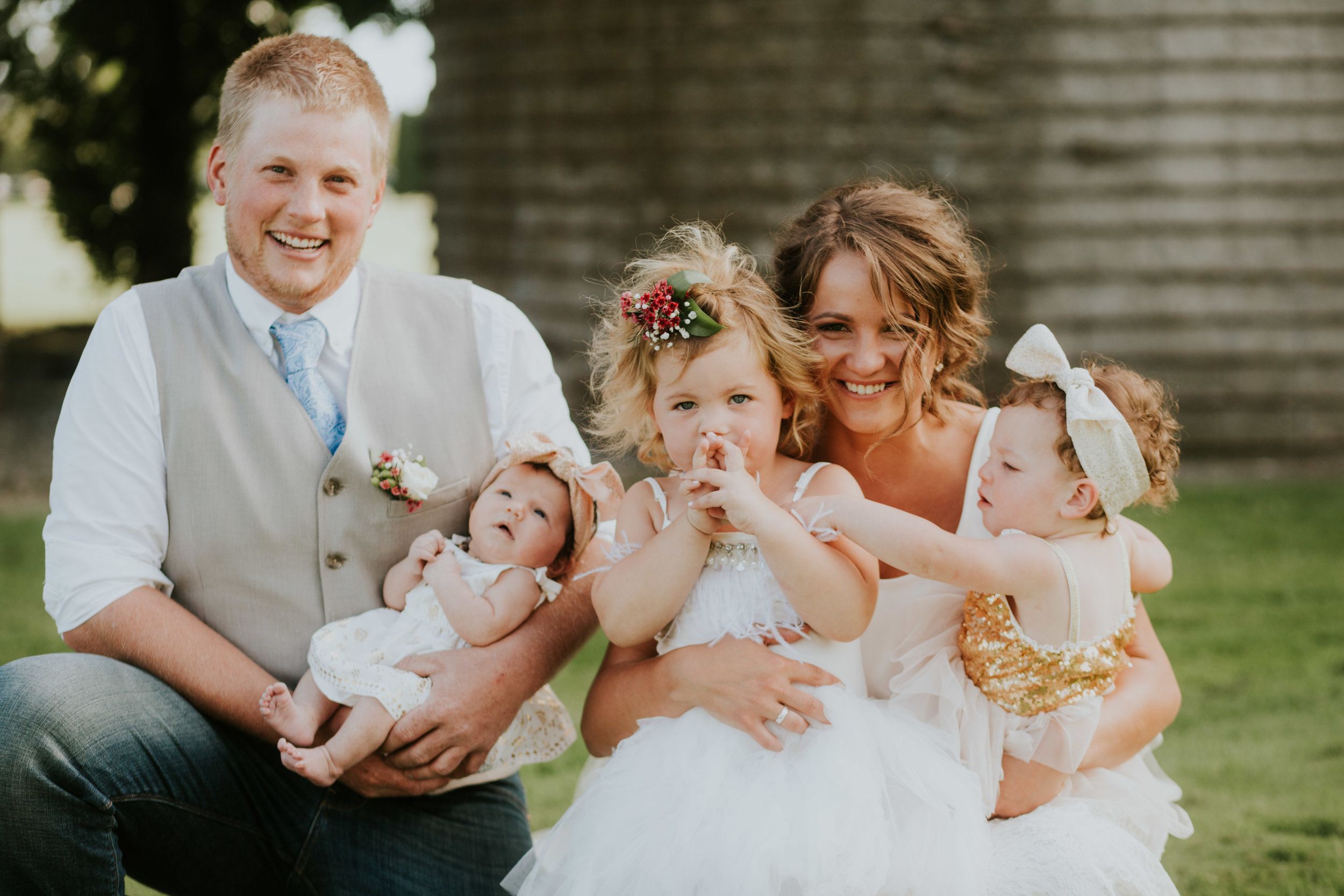 This is about the most cooperative picture we got with these three hooligans!