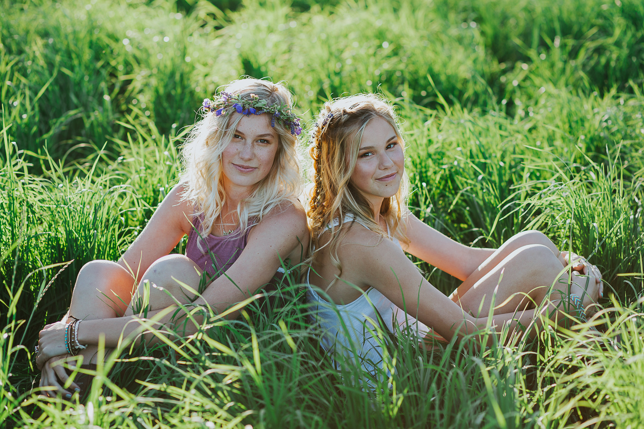 Country sisters growing up on a farm in the PNW.