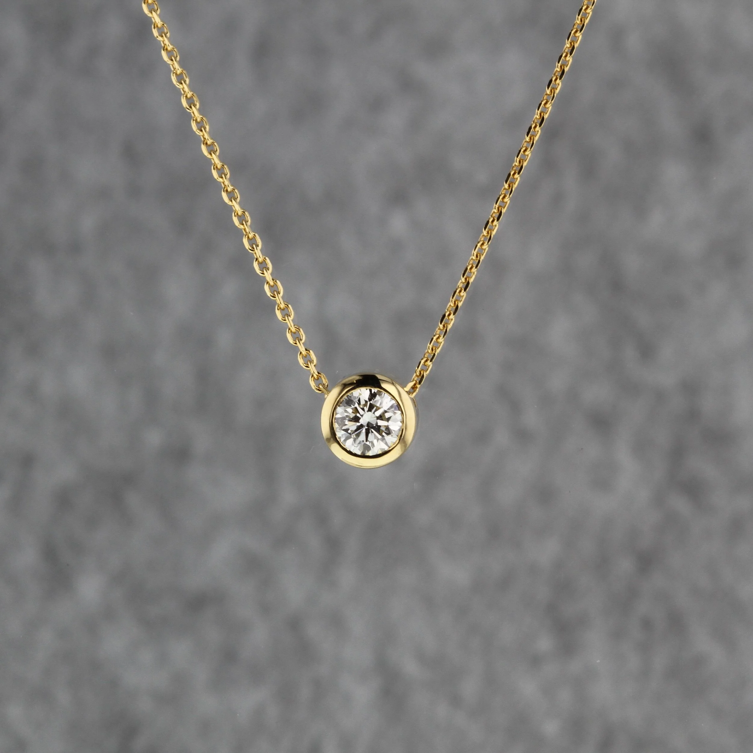 Gold Bezel Diamond Necklace Shop, 60 