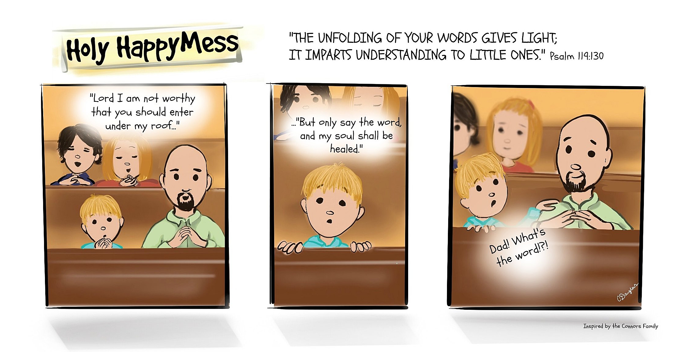 This comic was inspired by family friends. Let us know if you'd like to share your family moments with us too!