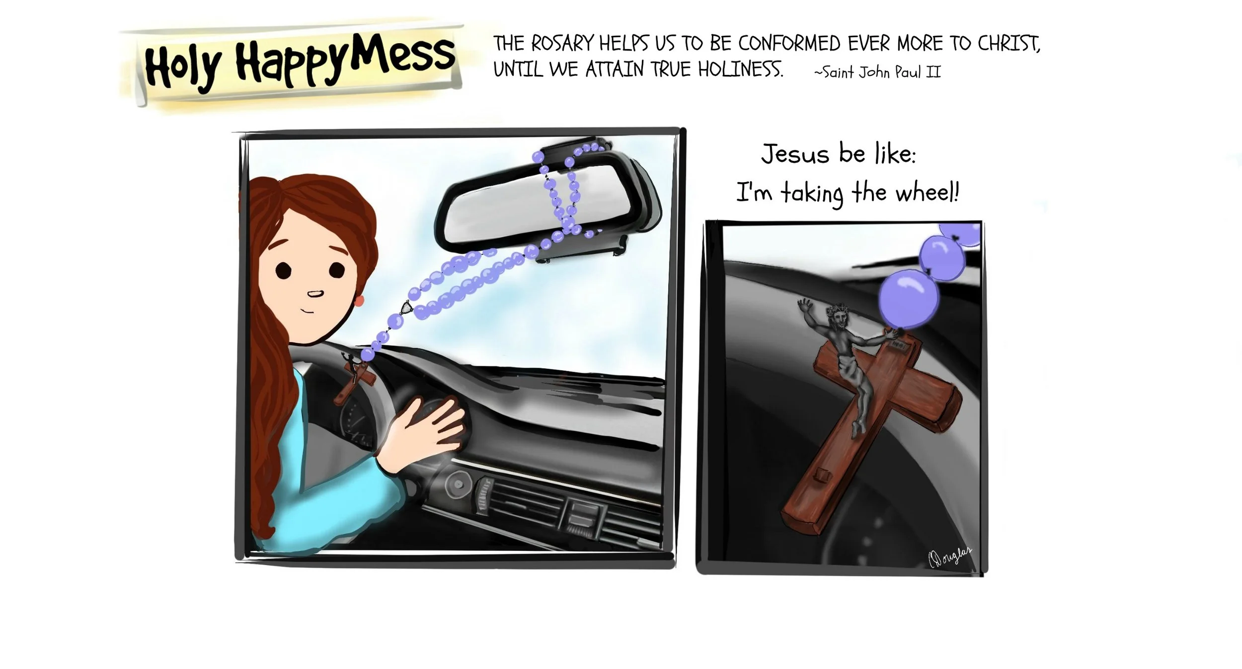 Five Reasons You Should Consider Having a Rosary on Display in Your Car
