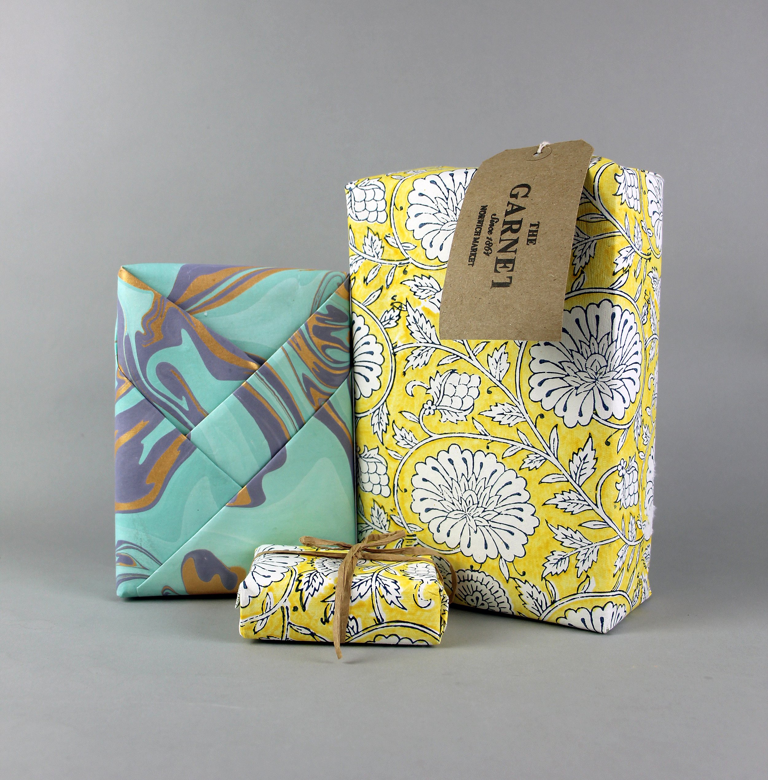 Gift Box Packaging Kraft Wrapping Paper And Natural Twine